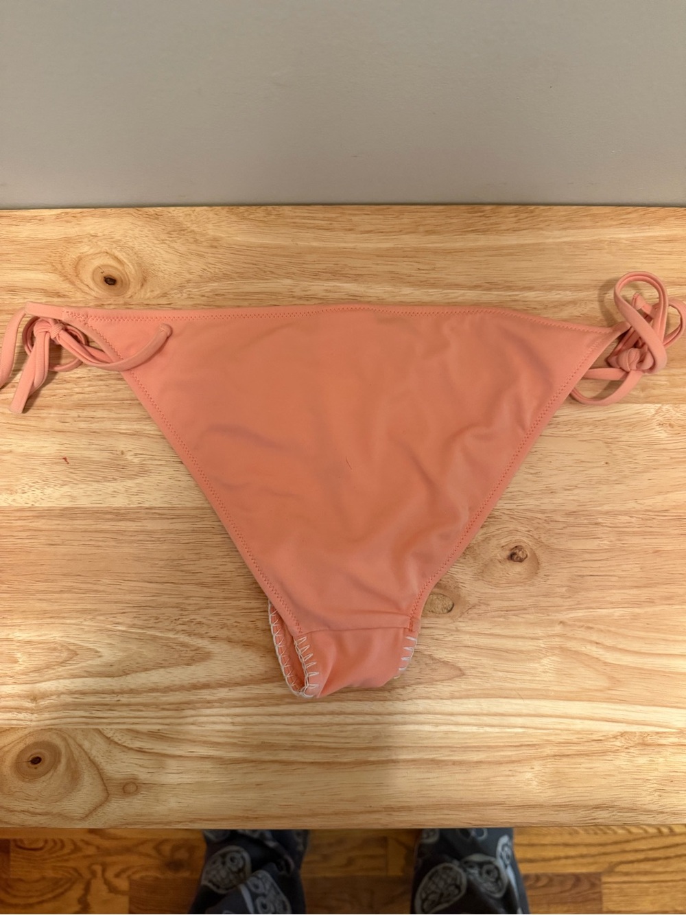H&M Women’s Peach Triangle Tie Bikini Set - Picture 5 of 10